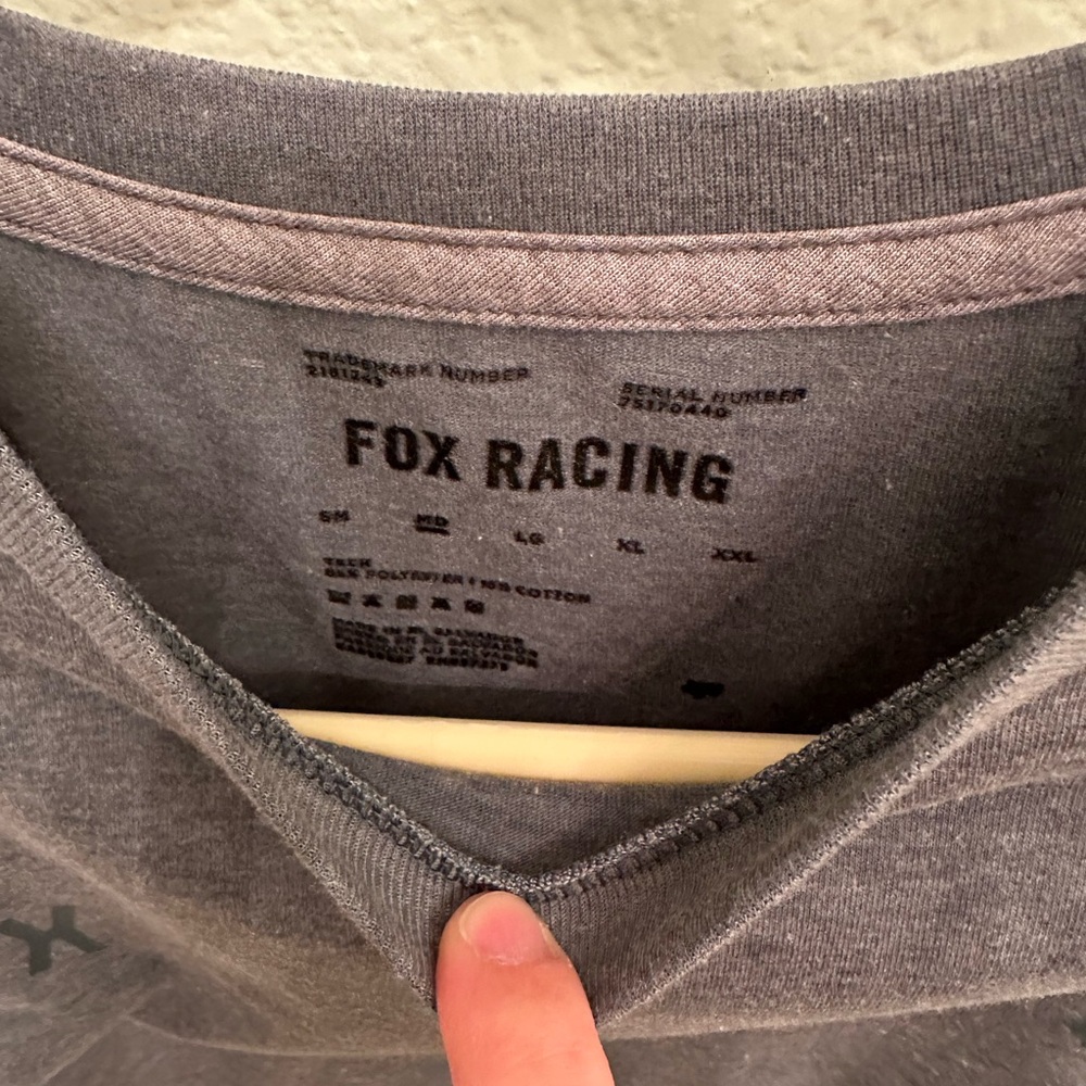 Fox Racing Heather Gray Tee - Picture 2 of 3